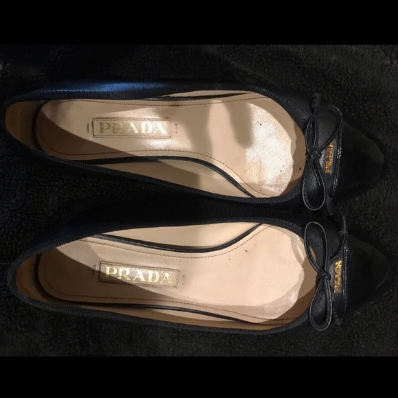 Prada black ballet flats - Picture 1 of 3